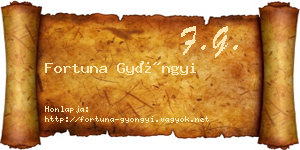 Fortuna Gyöngyi névjegykártya